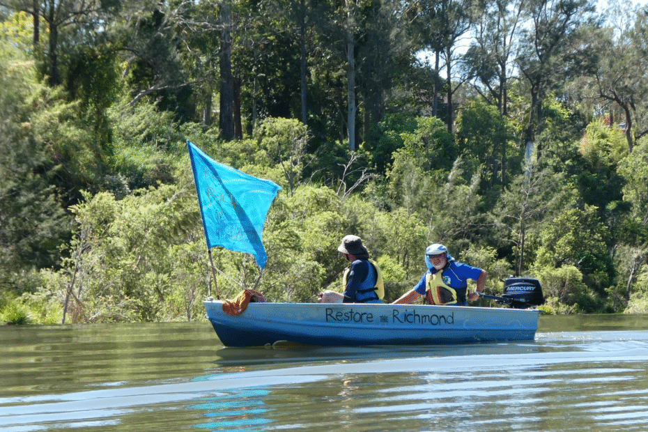 Steve Posselt abd Graeme Bishop on the Richmond - picture by Tony Batchelor